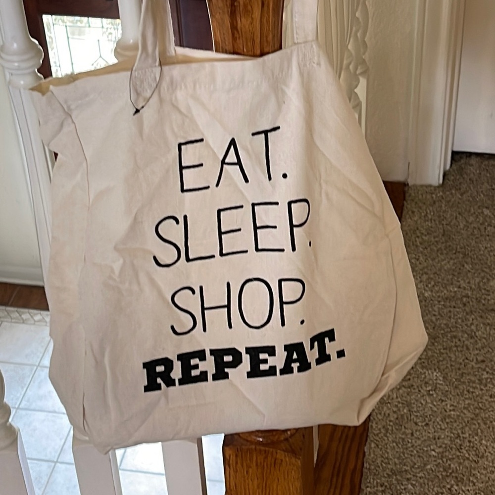 Eat, Sleep, Shop, Repeat Tote